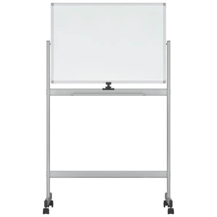 กระดานไวท์บอร์ดขาตั้ง 2 หน้า MEDILA รุ่น WB03-90-60-WH ขนาดกระดาน 90*60 ซม. พลิกกระดานในตัวได้_0